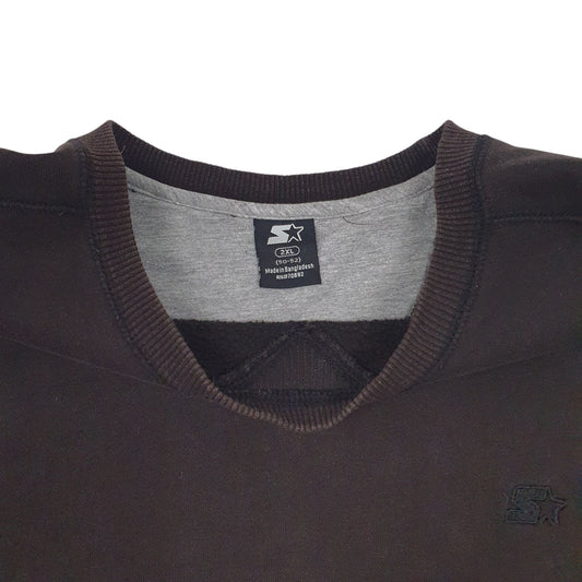 Mens Black Starter Crewneck Jumper