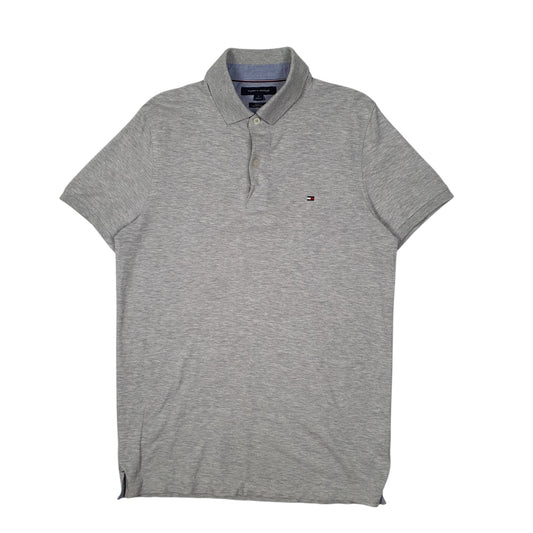 Mens Grey Tommy Hilfiger Short Sleeve Polo Shirt