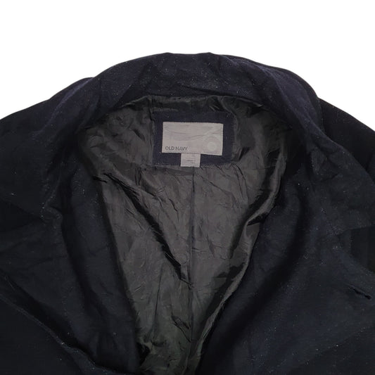 Mens Navy Old Navy Double Breasted Duffle Trench Coat