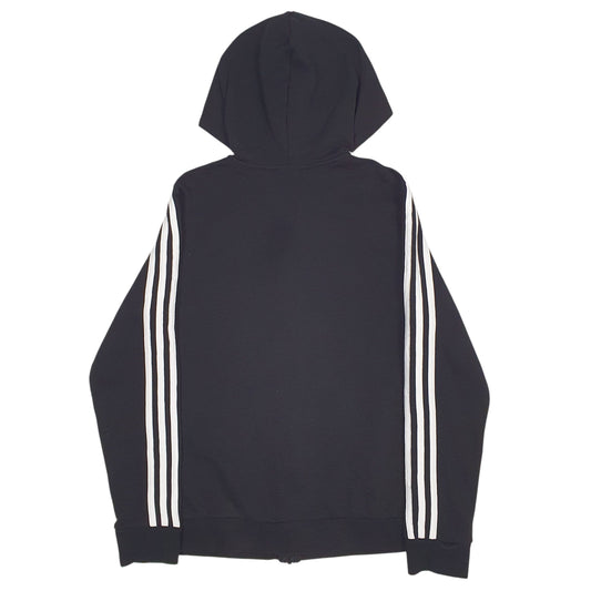 Mens Black Adidas Full Zip Jumper