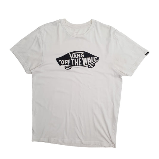 Mens White Vans Short Sleeve T Shirt