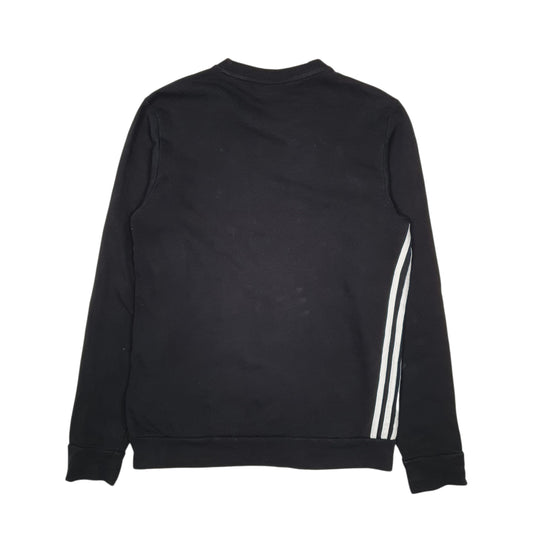 Mens Black Adidas Crewneck Jumper