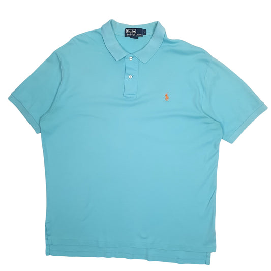 Mens Blue Polo Ralph Lauren Short Sleeve Polo Shirt