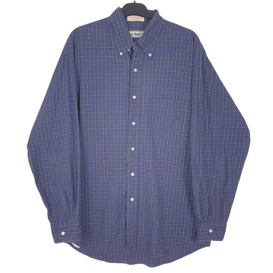 Mens Navy L.L.Bean Long Sleeve Shirt