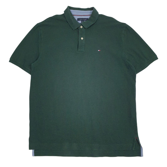 Mens Green Tommy Hilfiger Short Sleeve Polo Shirt
