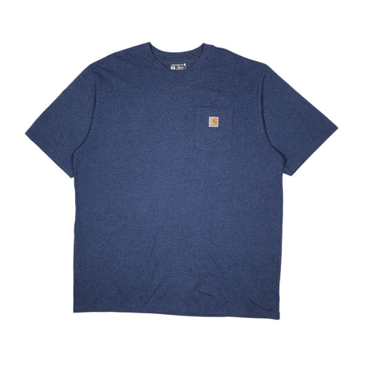 Mens Navy Carhartt Short Sleeve T Shirt