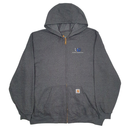 Mens Grey Carhartt Full Zip Jumper
