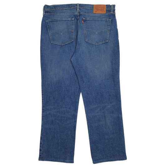 Mens Blue Levis White Oak Come Denim Jeans