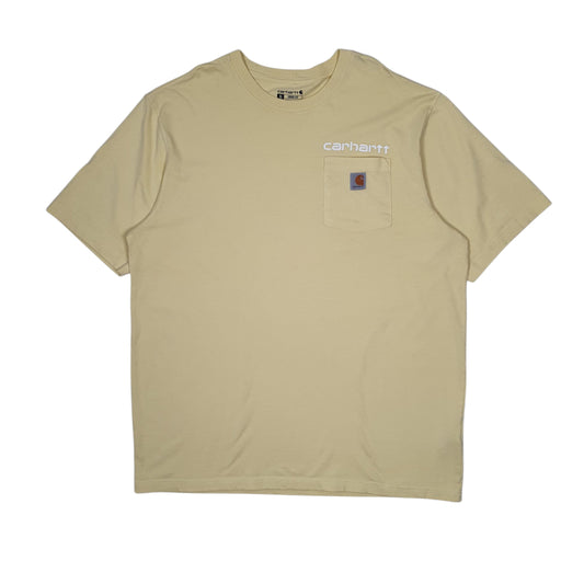 Mens Yellow Carhartt Short Sleeve T Shirt