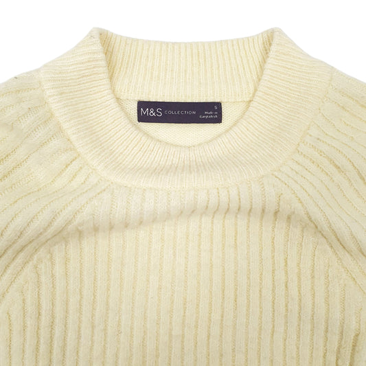 Womens Yellow M&S Crewneck Jumper