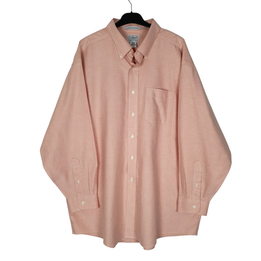 Mens Pink L.L.Bean Long Sleeve Shirt
