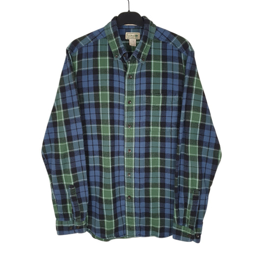 Mens Blue L.L.Bean Long Sleeve Shirt