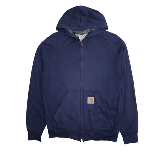 Mens Navy Carhartt Hoodie Full Zip Jumper