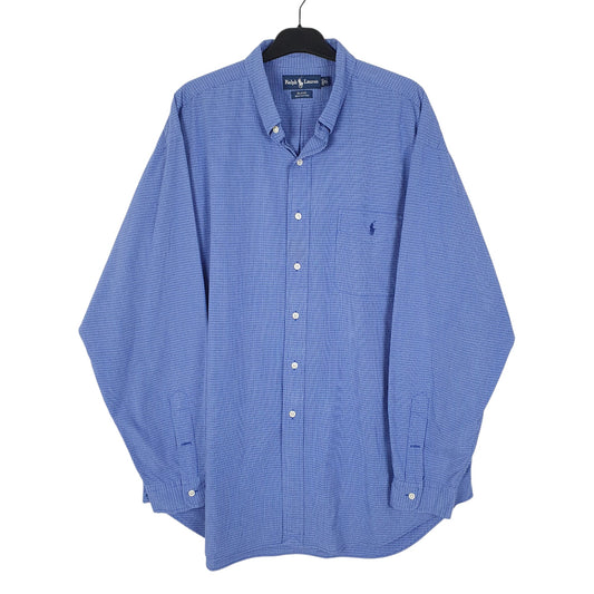 Mens Blue Ralph Lauren Long Sleeve Shirt