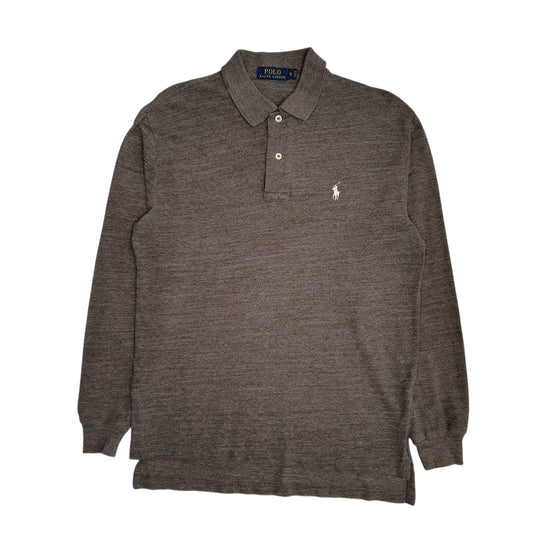 Mens Brown Polo Ralph Lauren Long Sleeve Polo Shirt