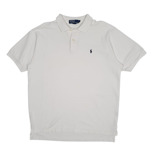 Mens White Polo Ralph Lauren Short Sleeve Polo Shirt
