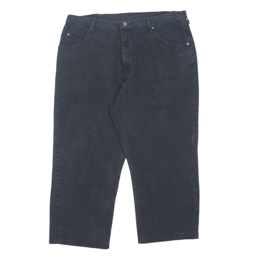 Mens Black Wrangler Casual JeansW42 L25