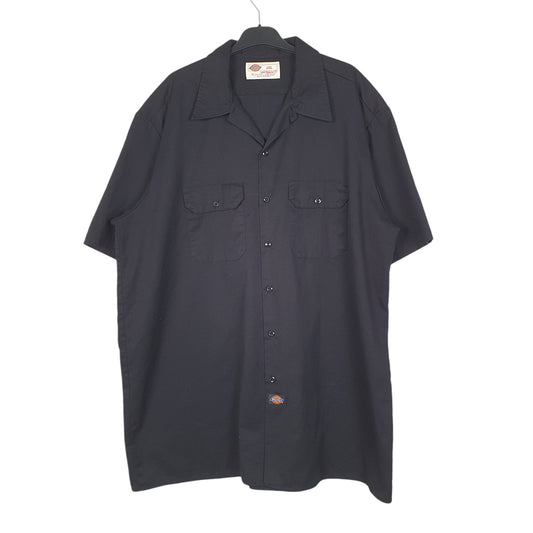 Mens Black Dickies Workwear Short Sleeve Shirt