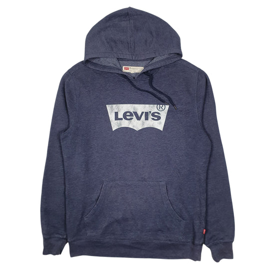Mens Blue Levis Hoodie Jumper
