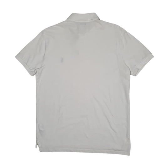 Mens White Polo Ralph Lauren Custom Slim Fit Polo Shirt