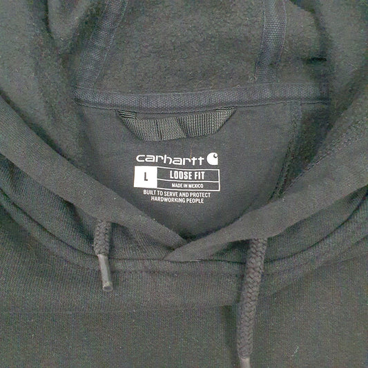Mens Black Carhartt Loose Fit Hoodie Jumper
