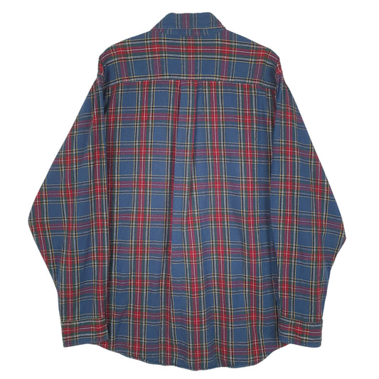 Mens Blue L.L.Bean Flannel Shirt