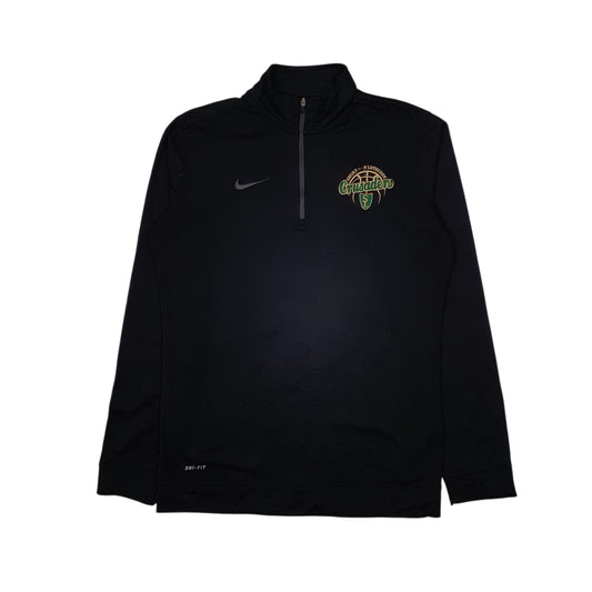 Mens Black Nike Dri Fit Crusaders Quarter Zip Jumper