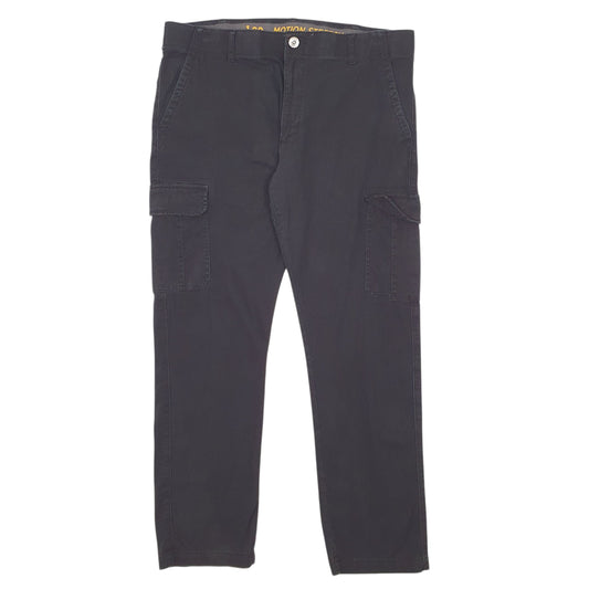 Mens Black Lee Motion Stretch Cargo Trousers