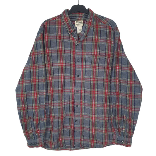 Mens Grey L.L.Bean Long Sleeve Shirt