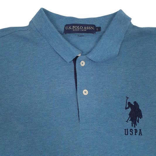 Mens Blue US Polo Assn Polo Shirt