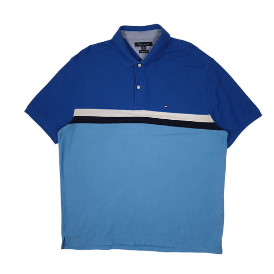 Mens Blue Tommy Hilfiger Short Sleeve Polo Shirt