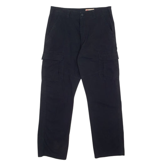 Mens Black Wrangler Cargo Trousers