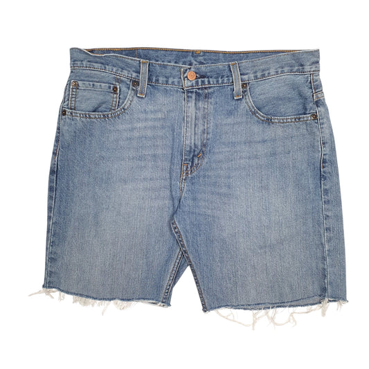 Mens Blue Levis 569 Cut Off Denim Shorts