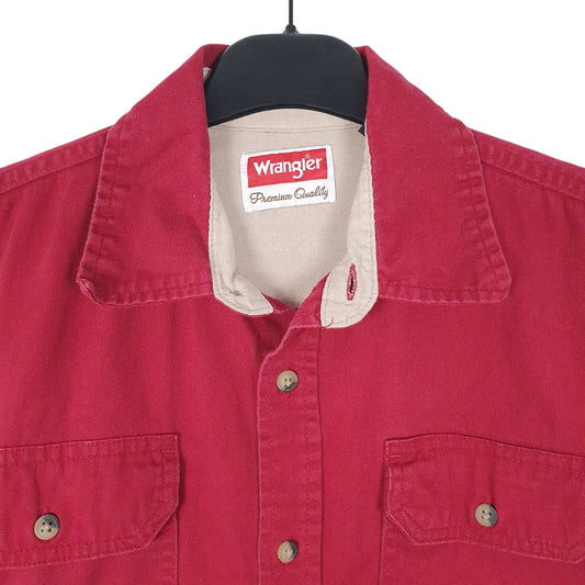 Mens Burgundy Wrangler Shirt