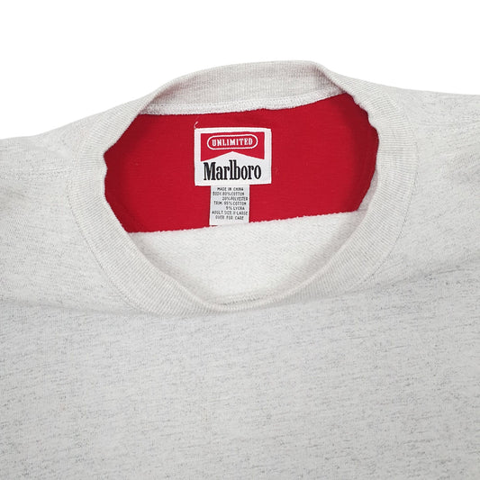 Mens Grey Marlboro Vintage Crewneck Jumper