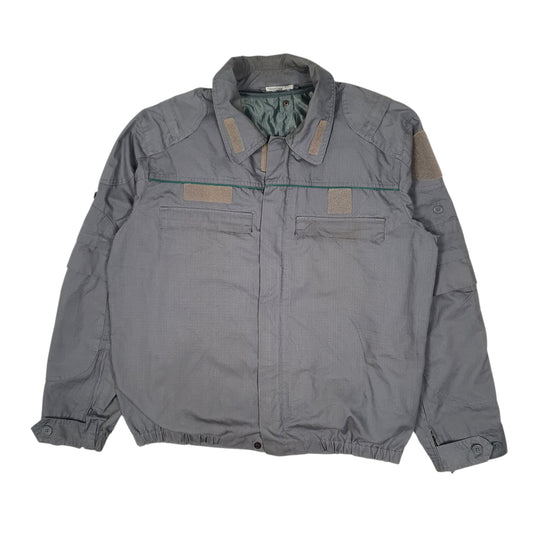 Mens Grey Corpo Forestale Dello Stato Italian Military Ripstop Coat