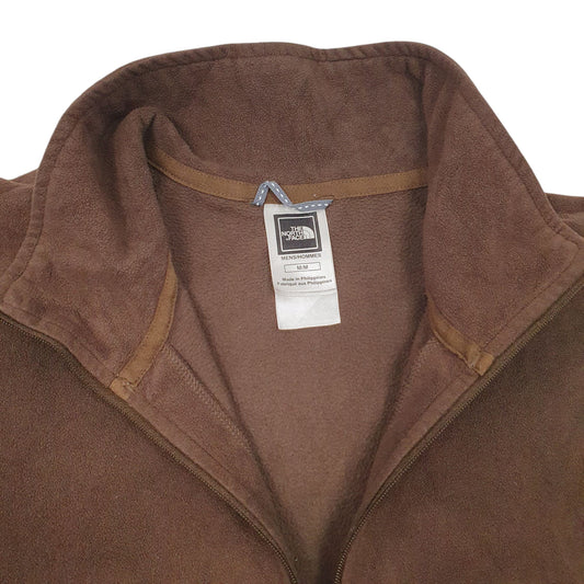 Mens Brown The North Face Quarter Zip Jumper