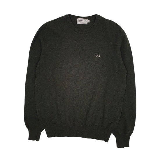 Mens Green Burberry Crewneck Jumper