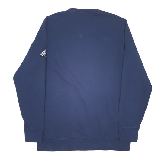 Mens Navy Adidas Crewneck Jumper