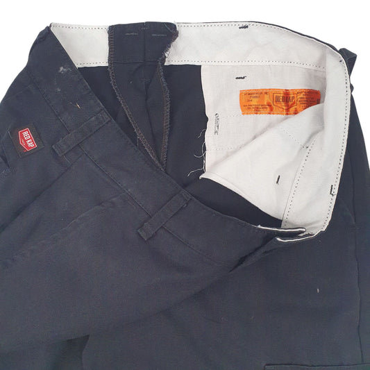 Mens Black Red Kap Trousers