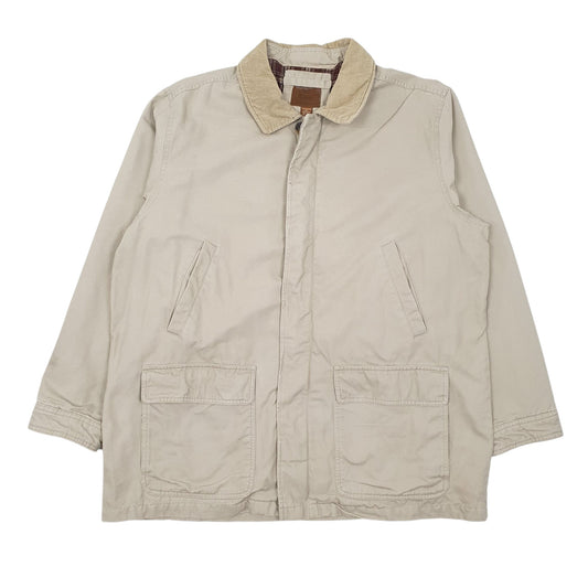 Mens Beige Faded Glory Hunting Field Jacket Coat