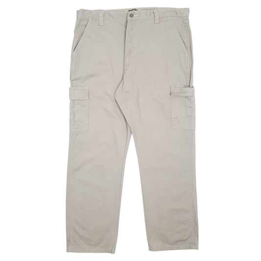 Mens Grey Wrangler Cargo Trousers