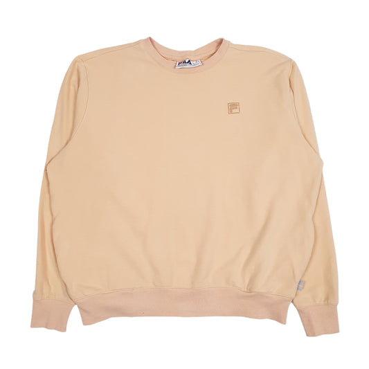 Womens Peach Fila Crewneck Jumper