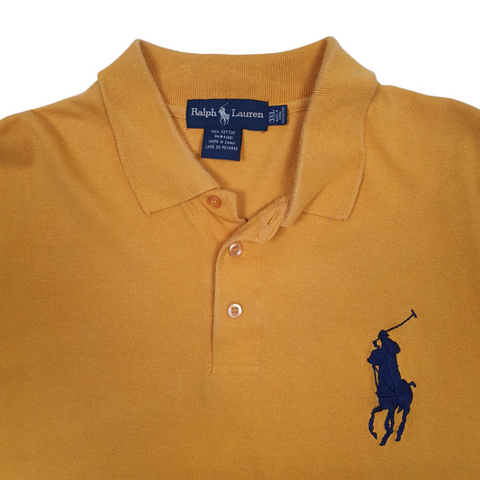 Mens Yellow Ralph Lauren Polo Shirt