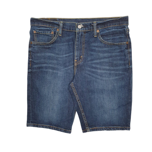 Mens Blue Levis 511 Stretch Denim Shorts
