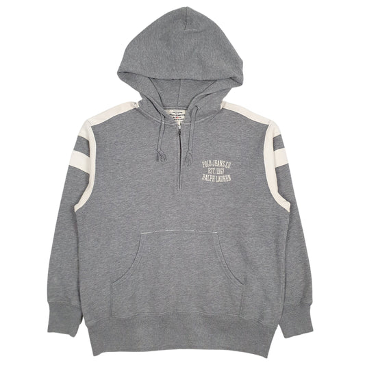 Mens Grey Ralph Lauren Polo Jeans Hoodie Jumper