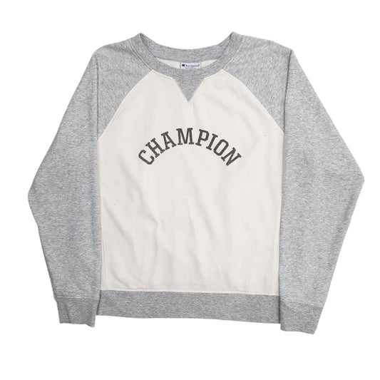 Womens Grey Champion Crewneck Jumper