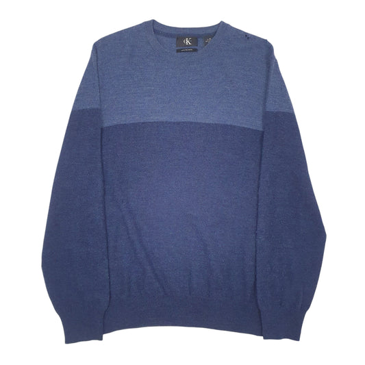 Mens Blue Calvin Klein Crewneck Jumper
