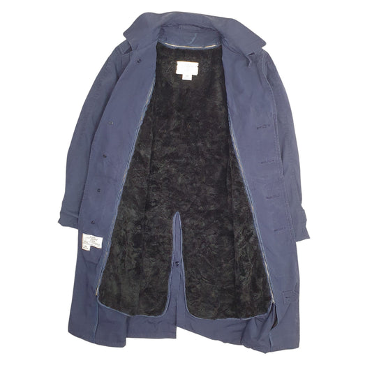 Mens Navy US Military Vintage 1980s All Weather Trench Coat