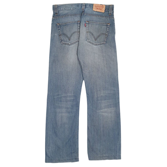 Mens Blue Levis Distressed Jeans